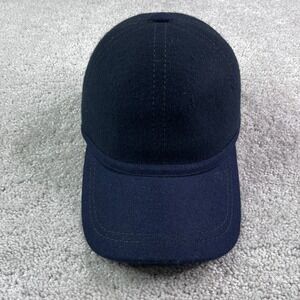 Epoch Baseball Hat Cap Blue Pure Wool Felt Strap Back Adjustable Mens